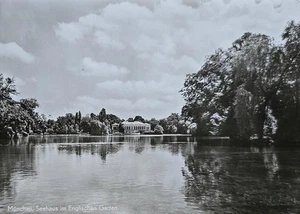 AK München Englischer Garten Kleinhesseloher See 1960er Seehaus - Picture 1 of 2