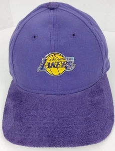 Los Angeles Lakers New Era 9Twenty Purple Hat Adjustable Faux Suede Brim NBA - Picture 1 of 16