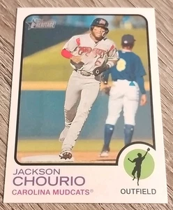 2022 Topps Heritage Minor League Edition - Jackson Chourio #23 (RC) - Picture 1 of 2