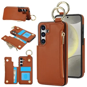 For Samsung Galaxy A15/A25/A35/A55 PU Leather Case Wallet Card Slots Cover - Picture 1 of 38