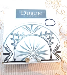 NIB Set of 4 Dublin Crystal 4" Coasters Shannon by Godinger - Picture 1 of 5