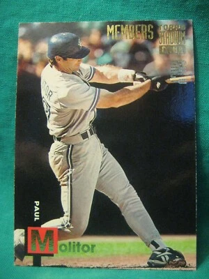 1994 Topps Members Only #4-Paul Molitor-Toronto Blue Jays-HOF - Image 1 of 2
