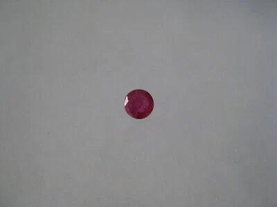 Natural Red Ruby Round 3.8 MM. Weight .27 Carats Loose Gemstone. - Image 1 of 2