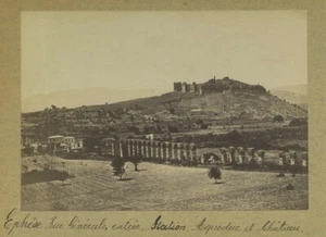 Turquie. Ephèse. Vue générale. Aqueduc. Château. Efes. Albumine circa 1880. - Imagen 1 de 1