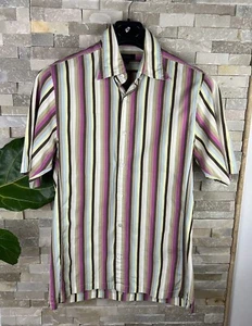 Gieves & Hawkes Mens Size 15 1/2 Collar Multicoloured Striped Shirt Savile Row - Picture 1 of 6