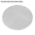 1 X Stainless Steel Baking Rack Grill Pan Metal Grate Round Barbecue Net Silver