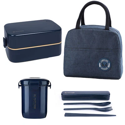 Bento Box Lunchbox Auslaufsichere Brotdose mit Fächern für Kinder & Erwachsene - Bild 1 von 4