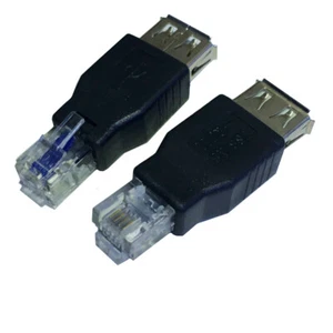 3 PIEZAS USB HEMBRA RJ11 RJ12 4PIN ADAPTADOR DE RED CONECTOR TELEFÓNICO CONVERTIDOR AF 6P4C - Imagen 1 de 6