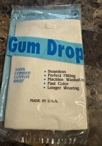 VINTAGE GUMDROP GRANNY PANTY! COTTON SEAMLESS! SIZE 8 - Picture 1 of 2