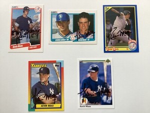 KEVIN MAAS 1990 New York Yankees ROOKIE CARD AUTOGRAPHED SIGNED IN PERSON