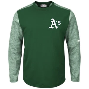 NEW Majestic Oakland A's Authentic Collection On-Field Pullover Sweater 2XL XXL - Picture 1 of 2