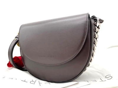 AUTH NWT $1395 Stella McCartney Medium Frayme Faux Leather Shoulder Bag -Brown - Image 1 of 4