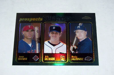 2001 Topps Chrome Refractor 296 Travis Hafner Rookie RC Retrofractor ¡LEER! Foto 1 de 3