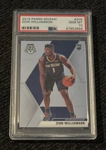 Zion Williamson 2019 Panini Mosaic Rookie #209 PSA 10 Pelicans - Picture 1 of 1