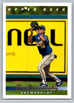 Tom Brunansky 1993 Upper Deck BASEBALL #806 Milwaukee Brewers - Image 1 of 2