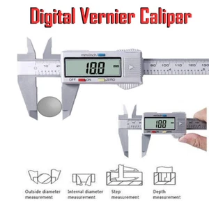 6"" LCD Digital Vernier Pinza Plata Micrómetro Herramienta de Medida Medidor Regla 150mm - Imagen 1 de 7