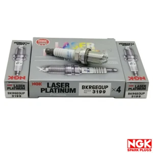 NEW NGK Laser Platinum Spark Plug Set of 6 BKR6EQUP / 3199 - Picture 1 of 5