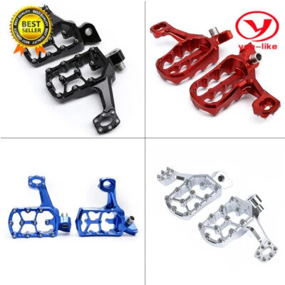 CNC Dirtbike Footpegs Pedals Footrest Pivot For Yamaha YZ250F YZ250 YZ125 YZ450F - Image 1 of 4