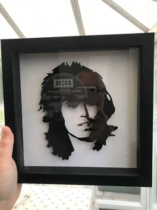 Keith Richards of the Rolling Stones - Original Framed Vinyl Record Art - Picture 1 of 4