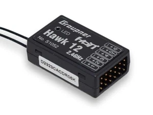 Graupner Hawk-12 HoTT - 2.4 GHz Empfänger - S1052 - Bild 1 von 3