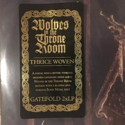 Wolves in the Throne Room - Thrice Woven 2 x LP - Black Vinyl Album - NEW Record - Image 1 of 4