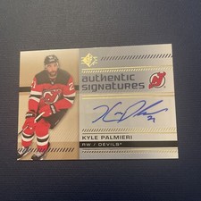 2019-20 UD SP AUTHENTIC SIGNATURES” KYLE  PALMIERI AUTO CARD# AS-KP DEVILS!!