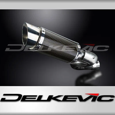 Aprilia Tuono V4 R V4R 2011-2013 Slip On 8" Round Carbon Exhaust Muffler Kit - Image 1 of 4