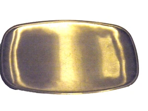 8 stainless steel steak/fajita sizzle plates/platters 7" x 10 3/4" PLATES ONLY - Picture 1 of 5