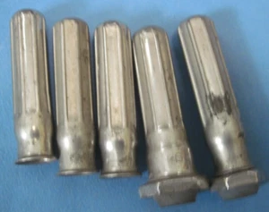 Vintage group of old 5 chrome valve stem covers NOS? with 2 bases Schrader - Picture 1 of 1