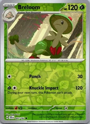 Breloom Reverse Holo Common SV05: Temporal Forces 007/162 NM - Image 1 of 2