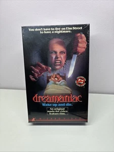 Dreamaniac 1986 VHS Wizard Video Big Box Re-Release Charles Band Factory Sealed - Picture 1 of 3