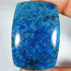 Cuscino apatite blu naturale 89,10 Cts cabochon pietra preziosa sfusa 30x43x5 mm GQ-311 - Foto 1 di 6