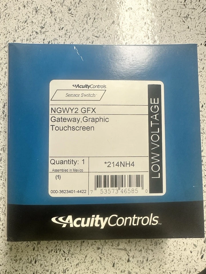Acuity Controls N Light #NGWY2 GFX White Gateway Touchscreen 214NH4