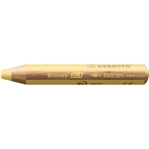 Multi-Talented Pencil - STABILO woody 3 in 1 - Pack of 1 - Pastel Yellow - Picture 1 of 10