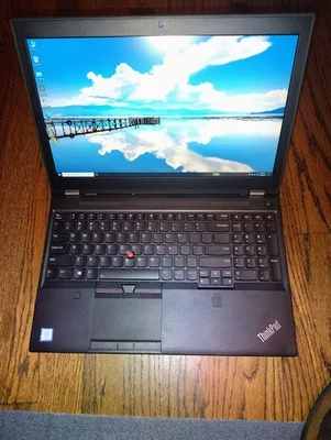 Lenovo ThinkPad P51 15.6 FHD i7-7700HQ 2.8 256GB SSD 32GB NVIDIA M1200M Laptop - Image 1 of 4