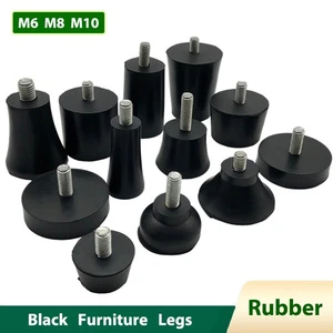Screw Adjustable Feet Rubber Leveling Table Foot Machine Furniture Leg M6 M8 M10 - Picture 1 of 62