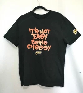 Primark Cheetos Crisps T Shirt Black Orange Slogan 100% Cotton Size Large - Picture 1 of 6