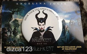 Disney Button 24 hour Maleficent Show Your Villainous Disney Side May 23 NEW - Picture 1 of 2