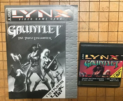 GAUNTLET THE THIRD ENCOUNTER Atari Lynx NEW Cartridge/Manual NO BOX PA2024 - Image 1 of 2