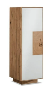 Schuhschrank Domus Kernbuche Glasfront Weiß Hirnholz Tür - Bild 1 von 1