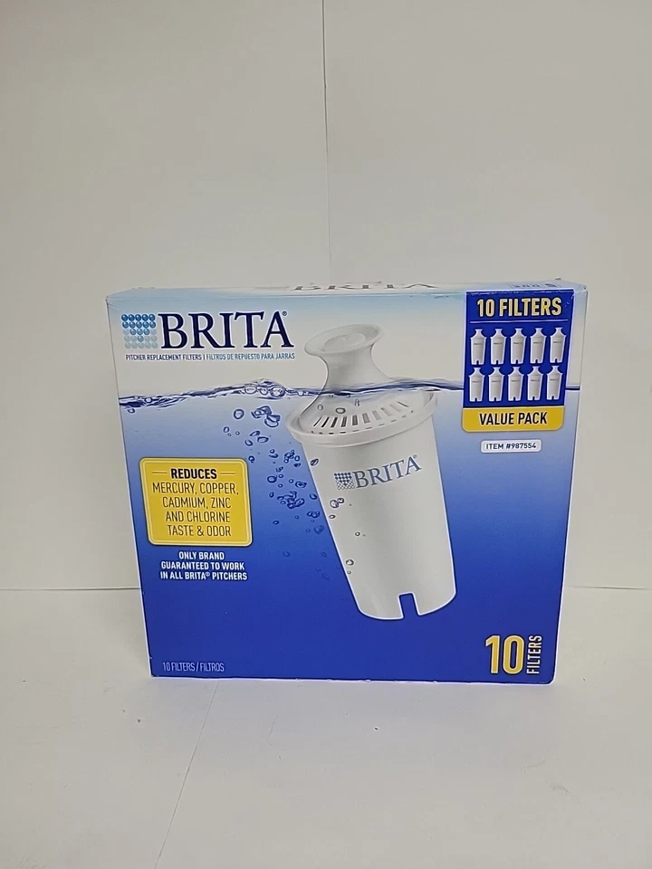 Brita 987554 Pitcher Replacement Filters 10 Pack Sealed Filters - Image 1 of 4