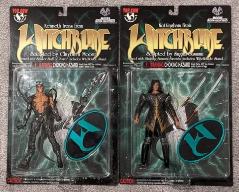 Kenneth Irons & Nottingham From Witchblade Action Figures Set BRAND NEW Moore Cover
