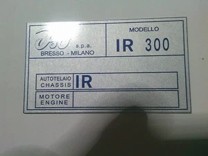 Placa placa placa Iso rivolta GT IR 300 azul s101 vintage - Imagen 1 de 1