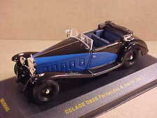 IXO MUSEUM COLL. #MUS046 1/43 1932 Delage D8SS Fernandez & Darrin, Black & Blue