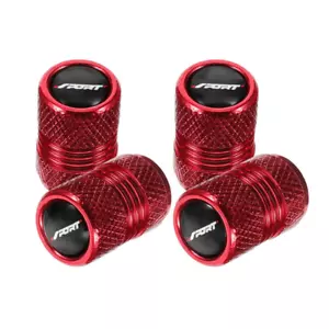 4 Pieces For SPORT Red Tire Valve Stem Caps Car Tires Air Caps - Picture 1 of 5