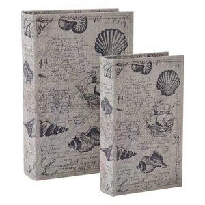 Buchbox Meer Aufbewahrung Behälter leer Taschen Geschenkidee 2 Größen - Bild 1 von 28