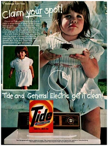 Disgruntled Girl Spills Syrup on Dress Tide Get it Clean  Original Print Ad - Picture 1 of 2