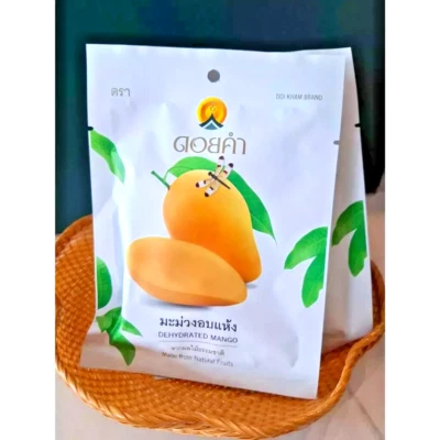 40g x 6 Dehydrated Mango Fruit DOI KHAM Organic Sweet Vegan Thai Party Snack - Image 1 of 4