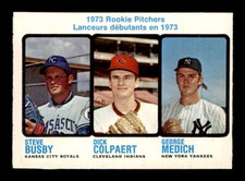 1973 O-Pee-Chee #608 Busby/Colpaert/Medich RC Pitchers EXMT+ X2836195