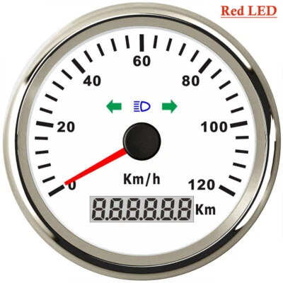 85mm 3-3/8" 120kph GPS Speedometer for Car Marine with Left Right and High Beam - Image 1 of 4